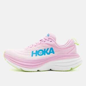 Hoka Bondi 8 sneakers in pink (Twilight / Waterpark)